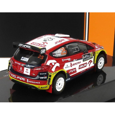 IXO MODELS FORD ENGLAND FIESTA R5 MKII N 25 RALLY ACROPOLIS 2021 M.PROKOP - M.ERNST - RED WHITE BLUE 1/43