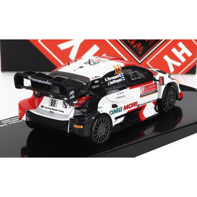 IXO MODELS TOYOTA YARIS GR RALLY1 TEAM TOYOTA GAZOO RACING WRT N 69 4th RALLY MONTECARLO 2022 K.ROVANPERA - J.HALTTUNEN - WHITE