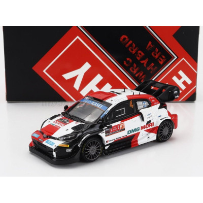 IXO MODELS TOYOTA YARIS GR RALLY1 TEAM TOYOTA GAZOO RACING WRT N 3 RALLY YPRES 2022 LAPPI ESAPEKKA - JANNE FERM - WHITE RED BLAC