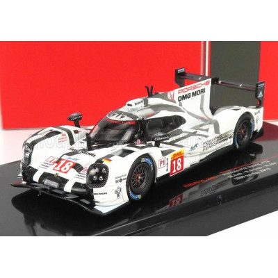IXO MODELS PORSCHE 919 HYBRID 2.0L TURBO V4 TEAM PORSCHE N 18 2nd 1000km SPA 2015 M.LIEB - R.DUMAS - N.JANI - WHITE GREY BLACK 1