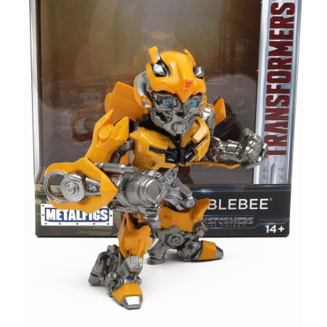 JADA FIGURES BUMBLEBEE TRANSFORMERS - THE LAST KNIGHT - CM. 10.5 - YELLOW GREY 1/32