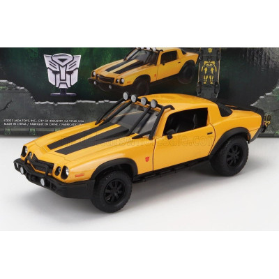 JADA CHEVROLET CAMARO COUPE 1977 - BUMBLEBEE TRANSFORMERS V L'ULTIMO CAVALIERE - YELLOW BLACK 1/24