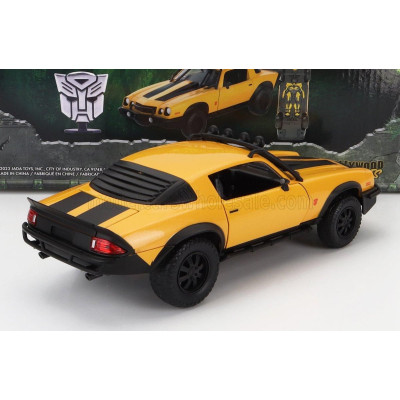 JADA CHEVROLET CAMARO COUPE 1977 - BUMBLEBEE TRANSFORMERS V L'ULTIMO CAVALIERE - YELLOW BLACK 1/24