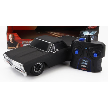 JADA CHEVROLET EL CAMINO PICK-UP (FF10) CUSTOM 1967 - FAST & FURIOUS - BLACK 1/16