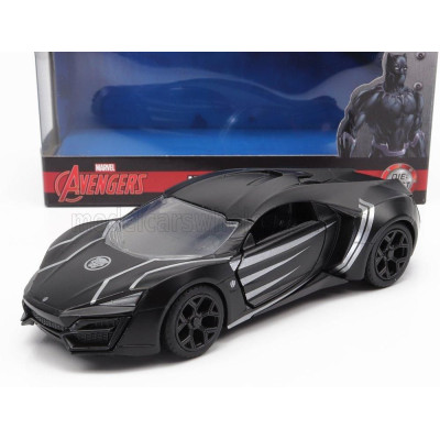 JADA LYKAN HYPERSPORT 2017 - BLACK PANTHER - MATT BLACK 1/32