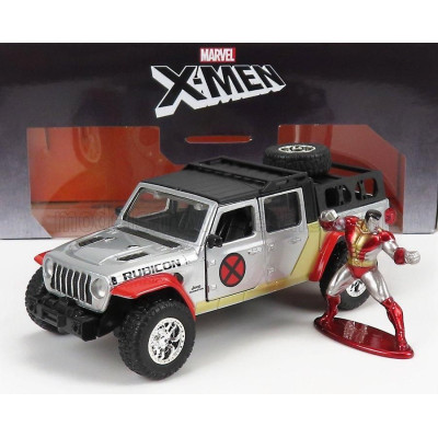 JADA JEEP GLADIATOR PICK-UP 2021 - WITH X-MEN FIGURE - SILVER 1/32