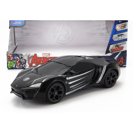 JADA LYKAN HYPERSPORT 2017 - BLACK PANTHER - MATT BLACK 1/16