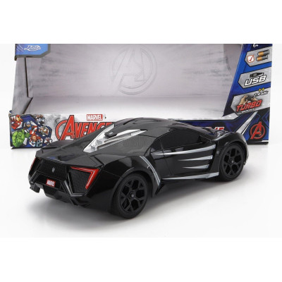 JADA LYKAN HYPERSPORT 2017 - BLACK PANTHER - MATT BLACK 1/16