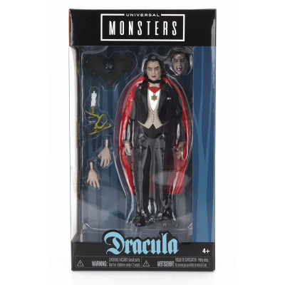 JADA FIGURES MONSTERS DRACULA - CM. 15.5 - BLACK RED WHITE 1/10