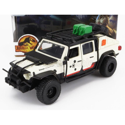 JADA JEEP GLADIATOR PICK-UP JURASSIC WORLD 2020 - BEIGE 1/32