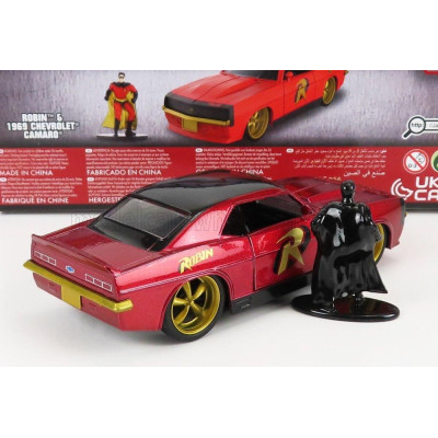 JADA CHEVROLET CAMARO COUPE WITH ROBIN FIGURE 1969 - RED 1/32