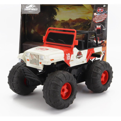 JADA JEEP WRANGLER SEA AND WATER LAND OPEN 2015 - JURASSIC WORLD - WHITE RED 1/16