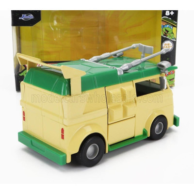 JADA VOLKSWAGEN PARTY WAGON DONATELLO NINJA TURTLES - TARTARUGHE NINJA - YELLOW GREEN 1/32