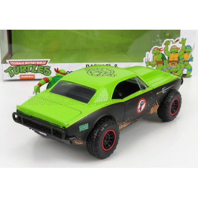 JADA CHEVROLET CAMARO 1967 - RAPHAEL NINJA TURTLES - TARTARUGHE NINJA - GREEN BLACK 1/24