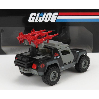 JADA JEEP COMMANDER 1996 WITH G.I.JOE FIGURE - GREY BLACK 1/32