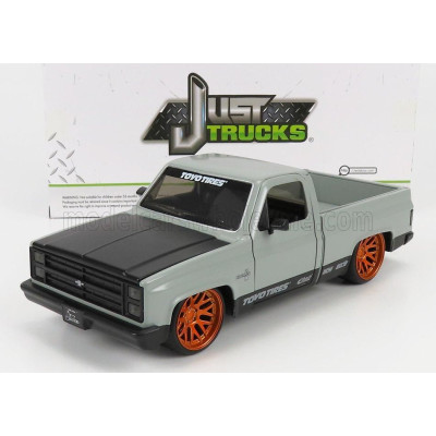 JADA CHEVROLET C-10 PICK-UP TOYO TIRES 1985 - MATT GREY BLACK 1/24