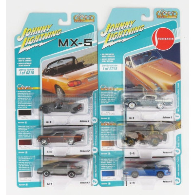 JOHNNY LIGHTNING STUDEBAKER SET ASSORTMENT 6 PIECES - VARIOUS 1/64