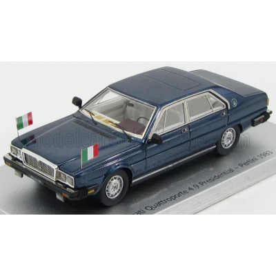 KESS MODEL MASERATI QUATTROPORTE 4.9 1983 - PRESIDENTIAL - PERTINI - TV SERIES - BLUE SERA MET 1/43