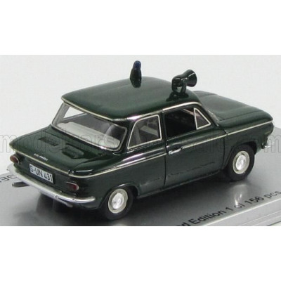 KESS MODEL NSU PRINZ 4 POLIZEI STREIFENWAGEN 1964 POLICE - GREEN 1/43