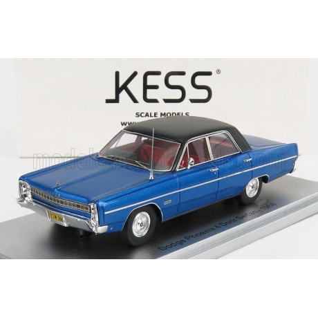KESS MODEL DODGE PHOENIX 4-DOOR SEDAN 1968 - LIGHT BLUE MET BLACK 1/43