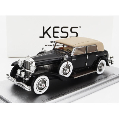 KESS MODEL DUESENBERG MODEL J TORPEDO BERLINE ROLLSTON 1932 - BLACK BEIGE 1/43