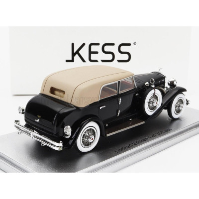 KESS MODEL DUESENBERG MODEL J TORPEDO BERLINE ROLLSTON 1932 - BLACK BEIGE 1/43
