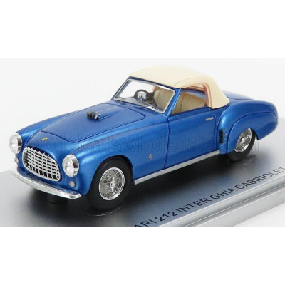 KESS MODEL FERRARI 212 INTER GHIA ch.0233eu CABRIOLET CLOSED 1952 - BLUE MET 1/43