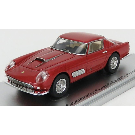 KESS MODEL FERRARI 410 SUPERAMERICA SERIES III PININFARINA COUPE 1958 - RED MET 1/43