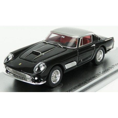 KESS MODEL FERRARI 410 SUPERAMERICA SERIES III PININFARINA COUPE 1958 - BLACK SILVER 1/43