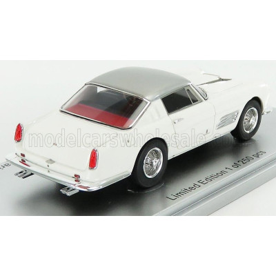 KESS MODEL FERRARI 410 SUPERAMERICA SERIES III PININFARINA COUPE 1958 - WHITE SILVER 1/43