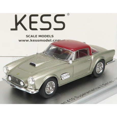 KESS MODEL FERRARI 410 SUPERAMERICA 2S sn0717SA 1957 - SILVER RED MET 1/43
