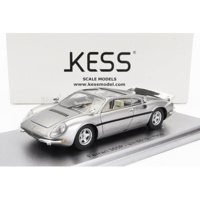 KESS MODEL FERRARI 365P BERLINETTA SPECIALE - 3 SEATS - 3 POSTI - 1966 - PERSONAL CAR GIANNI AGNELLI - SILVER 1/43