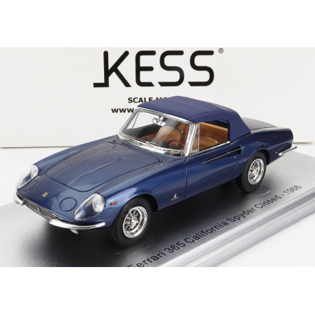 KESS MODEL FERRARI 365 CALIFORNIA SPIDER CLOSED 1966 - BLUE 1/43