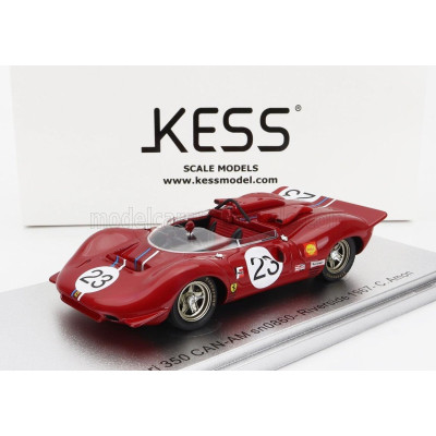 KESS MODEL FERRARI 350 P4 SPIDER CAN-AM s/n0860 N 23 RIVERSIDE RACE 1967 C.AMON - RED 1/43