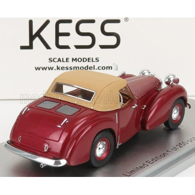 KESS MODEL TRIUMPH ROADSTER CLOSED 1949 - RED MET BEIGE 1/43