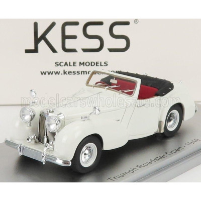 KESS MODEL TRIUMPH ROADSTER OPEN 1949 - WHITE 1/43