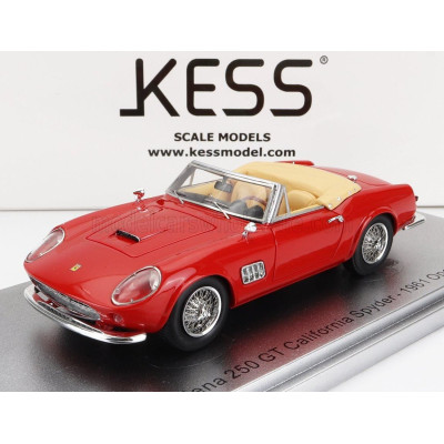 KESS MODEL MODENA 250GT CALIFORNIA SPIDER OPEN 1961 MOVIE - RED 1/43