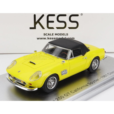 KESS MODEL MODENA 250GT CALIFORNIA SPIDER CLOSED 1961 - YELLOW BLACK 1/43