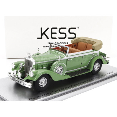 KESS MODEL PIERCE ARROW 124 CONVERTIBLE BERLINE SEDAN LE BARON OPEN 1933 - LIGHT GREEN 1/43