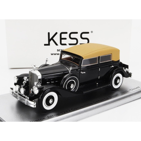 KESS MODEL PIERCE ARROW 124 CONVERTIBLE BERLINE SEDAN LE BARON CLOSED 1933 - BLACK 1/43