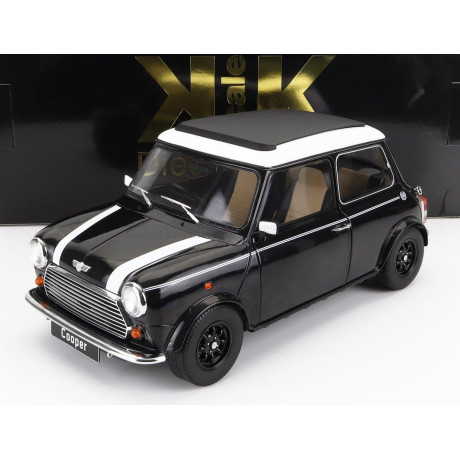 KK SCALE MINI COOPER SUNROOF RHD 1992 - BLACK WHITE 1/12