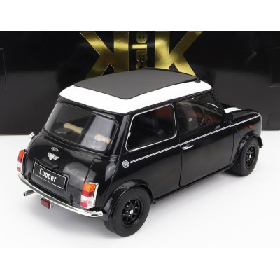 KK SCALE MINI COOPER SUNROOF RHD 1992 - BLACK WHITE 1/12