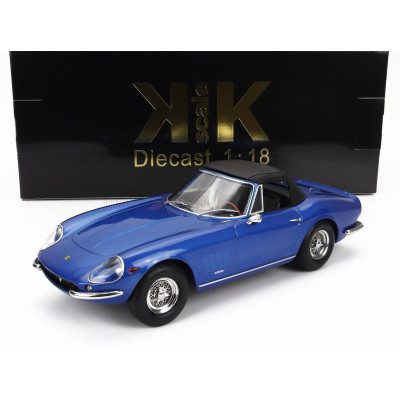 KK SCALE FERRARI 275 GTB/4 NART SPIDER 1967 - BLUE MET 1/18