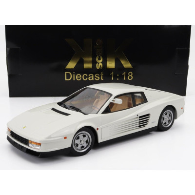 KK SCALE FERRARI TESTAROSSA MKI USA VERSION 1984 MONODADO MONOSPECCHIO - WHITE 1/18