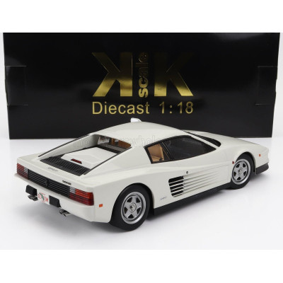 KK SCALE FERRARI TESTAROSSA MKI USA VERSION 1984 MONODADO MONOSPECCHIO - WHITE 1/18
