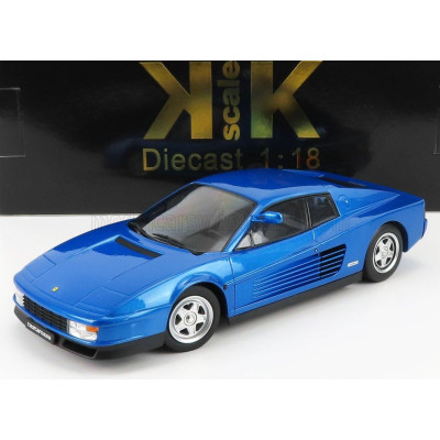 KK SCALE FERRARI TESTAROSSA MKI 1984 MONODADO MONOSPECCHIO - BLUE 1/18