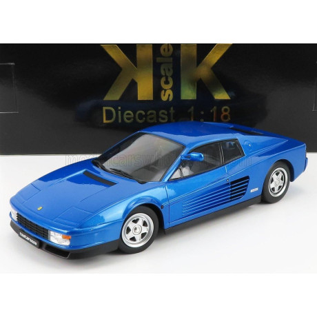 KK SCALE FERRARI TESTAROSSA MKI 1984 MONODADO MONOSPECCHIO - BLUE 1/18