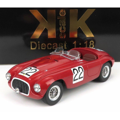 KK SCALE FERRARI 166MM BARCHETTA 2.0L V12 SPIDER TEAM PETER MITCHELL-THOMSON N 22 WINNER 24h LE MANS 1949 L.CHINETTI - L.SELSDSO