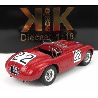 KK SCALE FERRARI 166MM BARCHETTA 2.0L V12 SPIDER TEAM PETER MITCHELL-THOMSON N 22 WINNER 24h LE MANS 1949 L.CHINETTI - L.SELSDSO