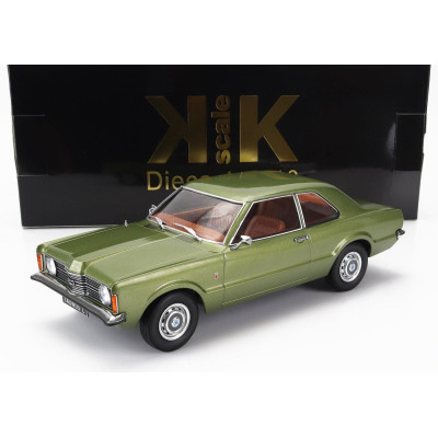 KK SCALE FORD ENGLAND TAUNUS L COUPE 1971 - LIGHT GREEN MET 1/18